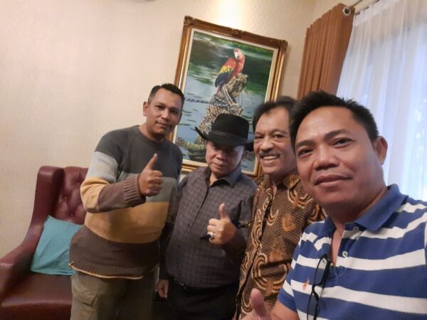 Nyalon Ketua PWI Nizwar Kunjungi H Faishol Djausal