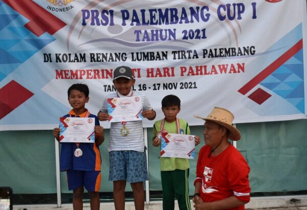 Putra Mantan Dandim 0426 Tuba Juara I Renang Antar Pelajar se-Kota Palembang
