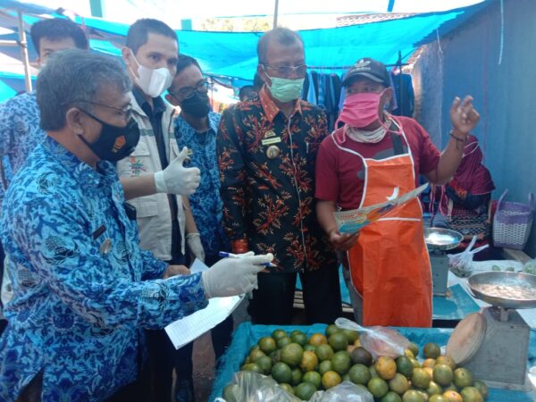 Pasar Pagelaran Dijadikan Replikasi Pasar Aman di Kabupaten Pringsewu