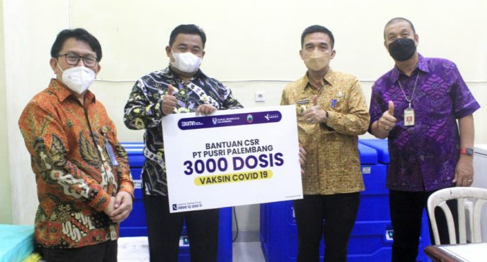 Pemkab Lamsel Terima 3.000 Dosis Vaksin Sinopharm Dari PT. Pusri