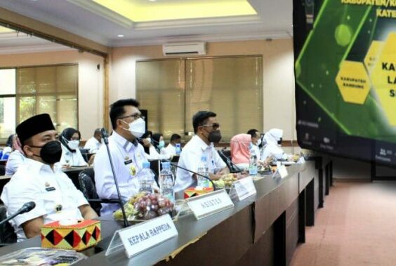 Kabupaten Lamsel Terima Penghargaan Swasti Saba Kabupaten/Kota Sehat 2021