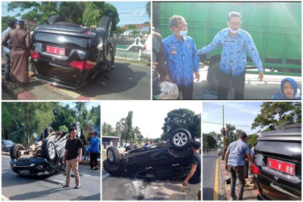 Libatkan Mobil Jaksa Pajero Sport Plat Merah Sekda Lamtim Terjungkal dan Kartu Remi Berhamburan?