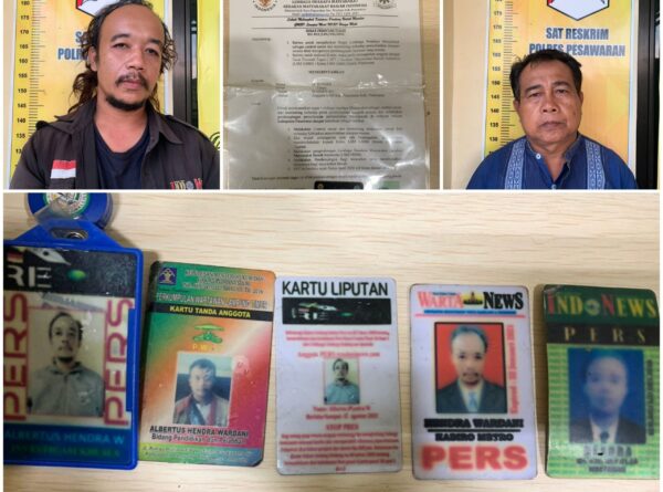 Terlibat Pemerasan Oknum Anggota LSM GMBI Pesawaran di Tangkap Polisi Lewat Vidio Abdul Manaf Sempat Ancam Wartawan