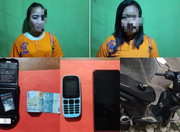 Hendak Antarkan Sabu Setengah Gram Dua Wanita Ditangkap Nunggu Pembeli di Warung Bakso