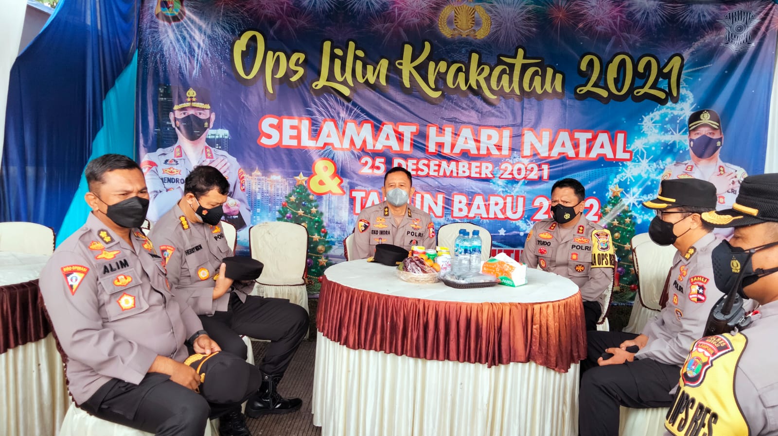 Kapolres Mesuji Bersama Staf Ahli Kapolri Kunjungi Pos Pengamanan NATARU