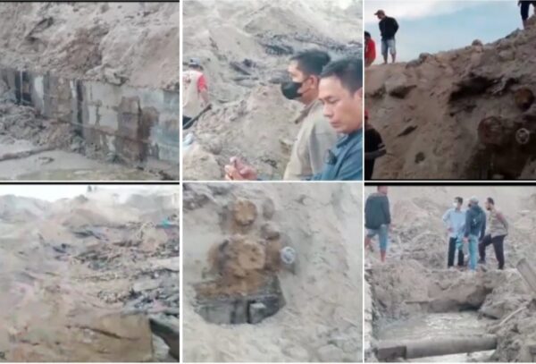 Ada Temuan Badan Kapal Perang Jaman Kerajaan Inggris di Lokasi Tambang Emas Ilegal di Singkawang?