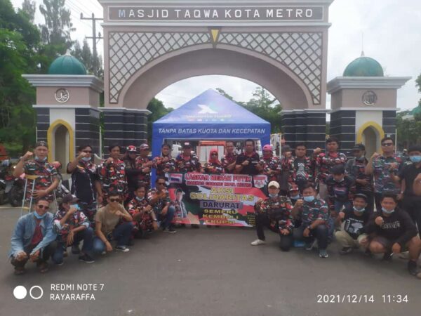 Laskar Merah Putih Galang Dana Bagi Korban Erupsi Gunung Semeru