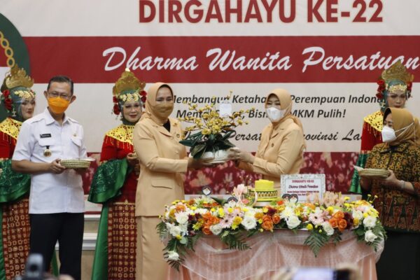 HUT Ke-22 DWP Provinsi Lampung, Gubernur Lampung Berharap DWP Dukung Visi “Wanita Berdaya”