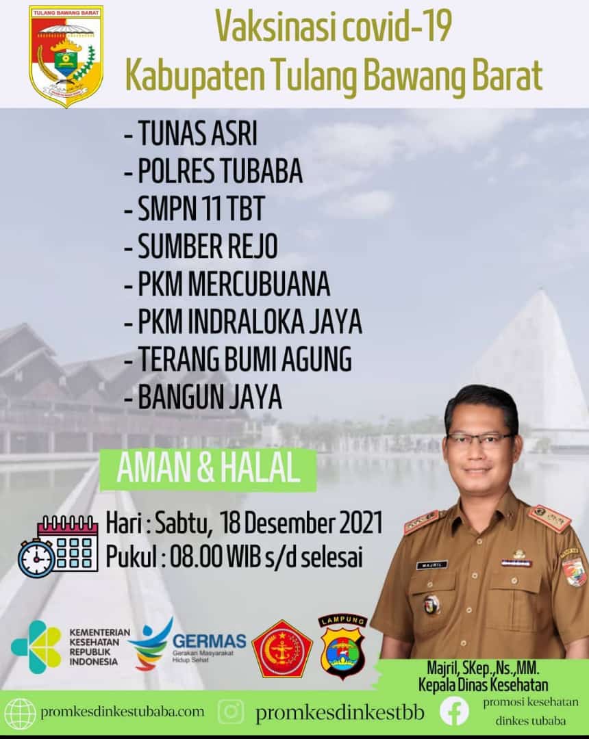 Disdik Bersama Polres Tubaba Gelar Vaksinansi Pelajar