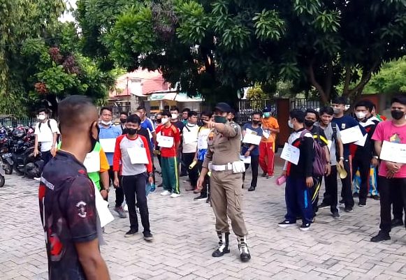 Satpol PP Kota Metro Laksanakan Tes 200 Tenaga Kerja Kontrak