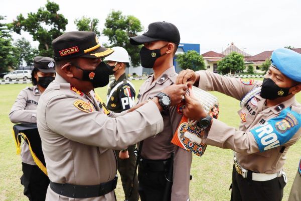 Pimpin Apel Gelar Pasukan Operasi Pilkakam 2022 AKBP Hujra Ingatkan Netralitas