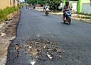 Lapor Bu Walikota Proyek Aspal Jalan Senopati Raya Asal Asalan