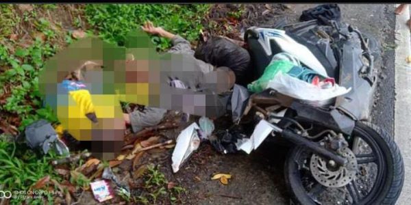 Kecelakaan Maut Antara Motor VS Truk Pasir