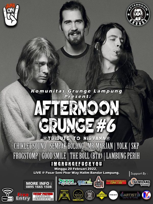 Ditidurkan Pandemi Selama 2 Tahun Rocker Lampung Gelar Afternoon Grunge