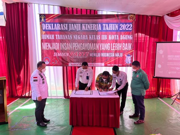 Rutan Kota Agung Gelar Janji Kinerja Kemenkumham Semakin Pasti dan Berakhlak