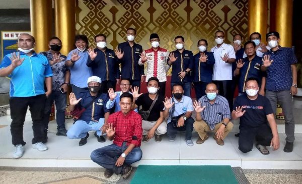 PWI Lampung Sambangi Walikota Metro