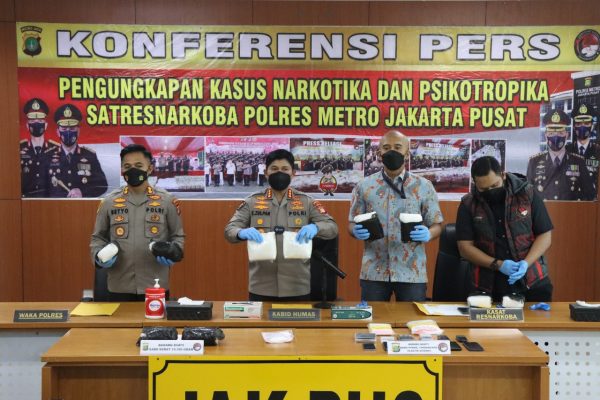 Sat Resnarkoba Polres Jakpus Ungkap 11 kg sabu
