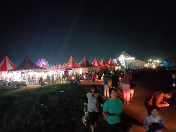 Even Pasar Malam di Kecamatan Katibung Abaikan Maklumat Kapolres Lampung Selatan