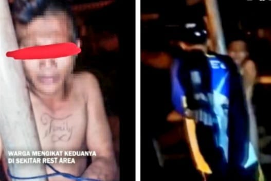 Tetangkap Warga Sedang Mesum di Rest Area Gisting Pria Bertato Terisak Tangis Minta Dilepaskan