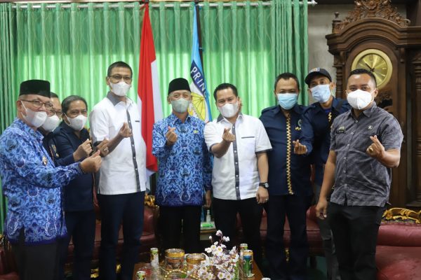 Pengurus PWI Lampung Silaturahmi ke Bupati Pringsewu