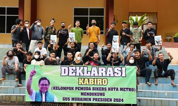 Kelompok Pemuda Bikers Kota Metro Deklarasi Untuk Muhaimin Iskandar