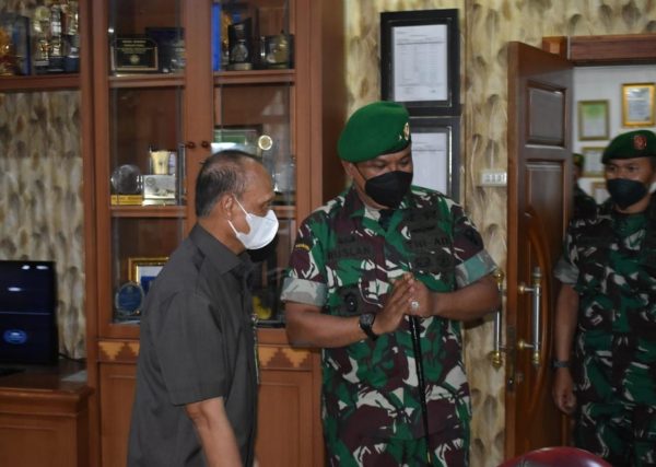 Danrem 043/Gatam Brigjen TNI Ruslan Effendy Silaturahmi ke Pengadilan Tinggi Lampung