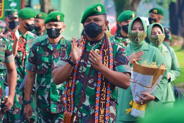 Danrem 043/Gatam Intruksikan Pasukan Yonif 143/TWEJ Ikuti Perintah Harian Kasad Santi Aji dan Jaga Nama Baik Satuan