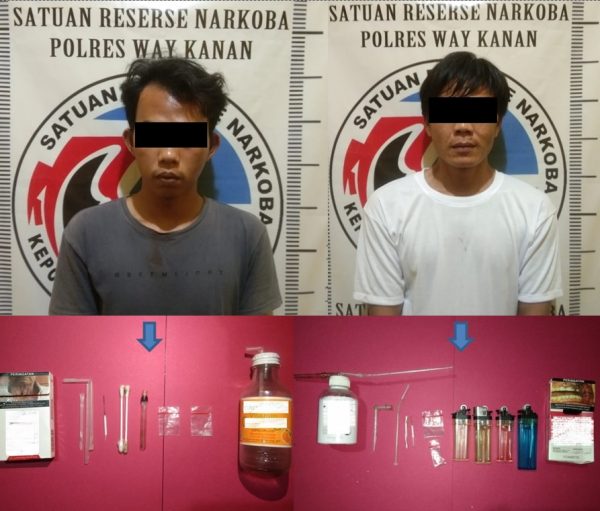 Satgas Operasi Antik Krakatau 2022 Polres Way Kanan Ringkus Dua Pelaku Diduga Edarkan Sabu