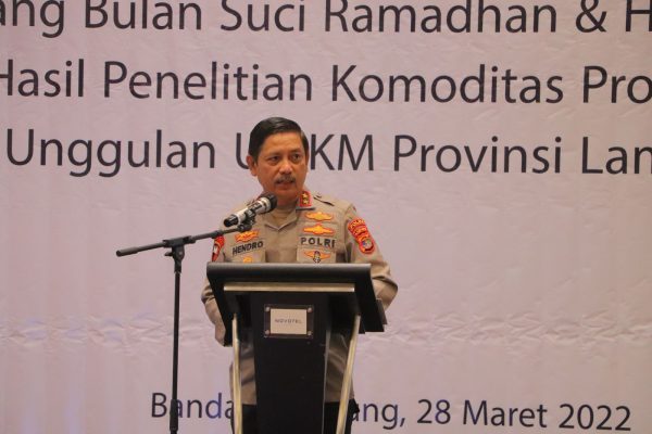 Hadir Dalam Rapat Kordinasi TPID Kapolda Lampung Sampaikan 3 Penekanan