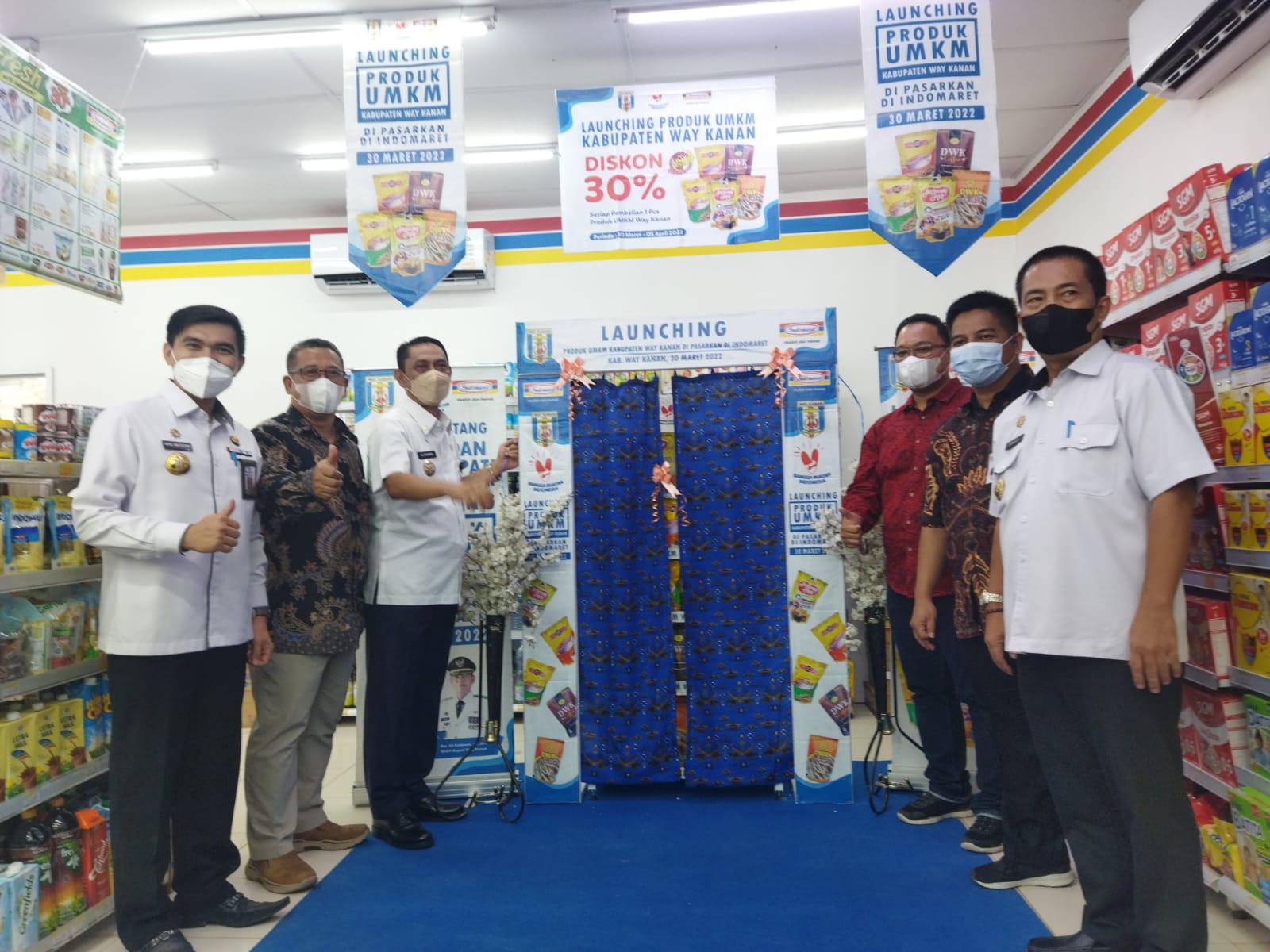 Wabup Way Kanan Launching Produk UMKM di Indomaret