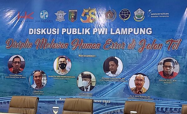 Antisipasi Human Eror di Jalan Tol, PWI Lampung – Hutama Karya Gelar Diskusi Publik