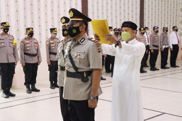 Sertijab Kapolsek Penawartama Kapolres Berikan Terobosan dan Inovasi Pelayanan