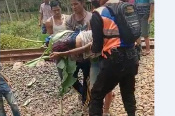 Warga Tewas Tertabrak Kereta Api Kedua Kakinya Putus di Perlintasan KM 137