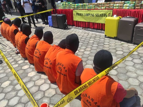 Satu Bulan Polres Lampung Selatan Amankan 114 Kg Sabu 11 Pengedar Ditangkap Termasuk Dua Koper di Hotel Whiz Prime
