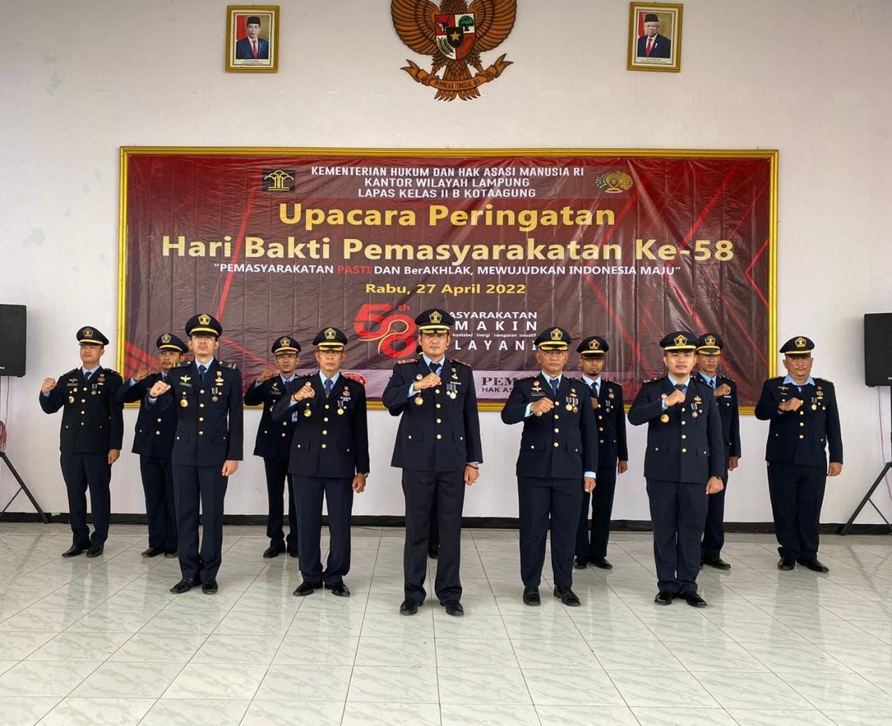 HBP Ke-58 Kalapas Kota Agung Ingatkan Jajarannya Untuk Berjaya