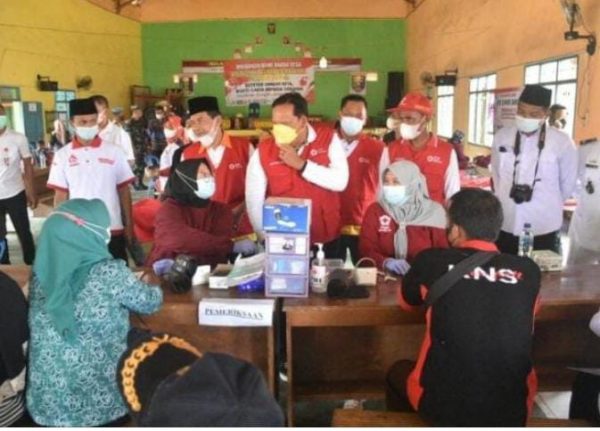 Azwar Hadi Hadiri Kegiatan Donor Darah Di Sribhawono