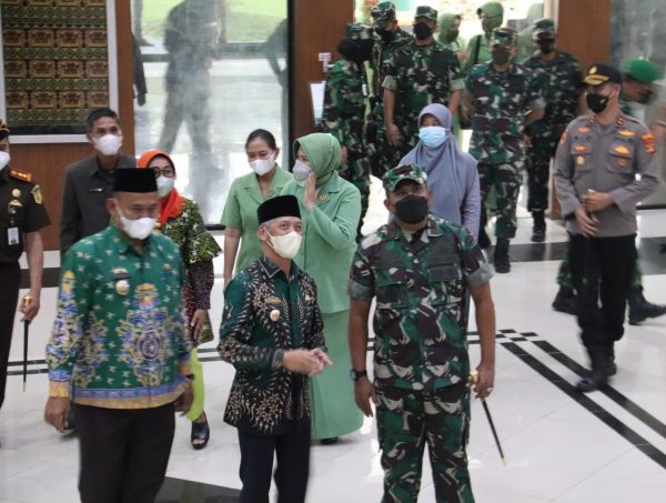 Danrem 043 Garuda Hitam Kunker ke Pemkab Pringsewu