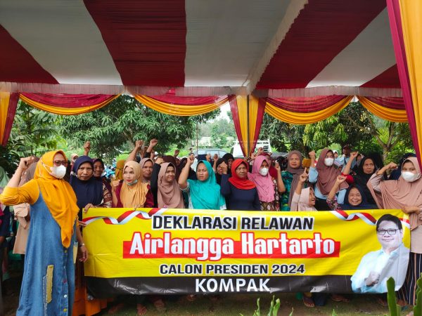 Komunitas Pedagang dan Usaha Kecil di TUBA Deklarasi Dukung Airlangga Hartarto Presiden 2024