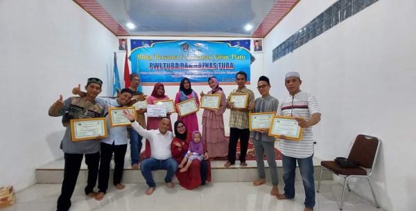 Bukber PWI TUBA Bersama Baznas Santuni Anak Yatim dan Bagikan Reward Pukew Sawer