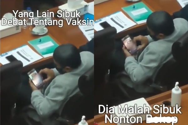 Lagi Viral, Anggota DPR Asik Nonton Porno Saat Rapat Vaksin?