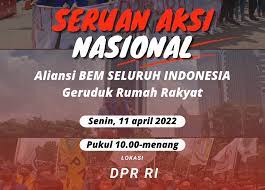 BEM SI Geser Lokasi Unjukrasa Ke Gedung DPR