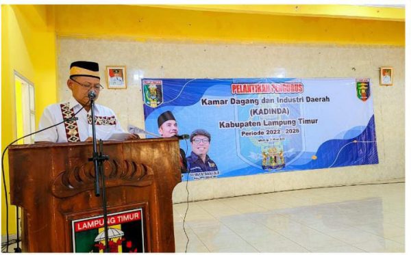 Bupati LAMTIM Hadiri Pelantikan Pengurus KADINDA Periode 2022-2026