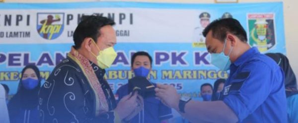 Wakil Bupati Hadiri Pelantikan KNPI Kec Labuhan Meringgai
