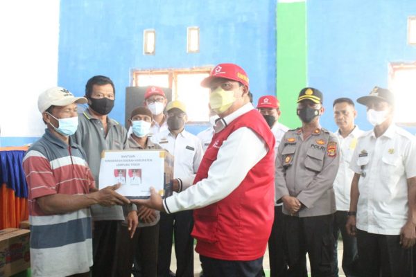 Lampung Timur Terkena Bencana, PMI Salurkan Bantuan