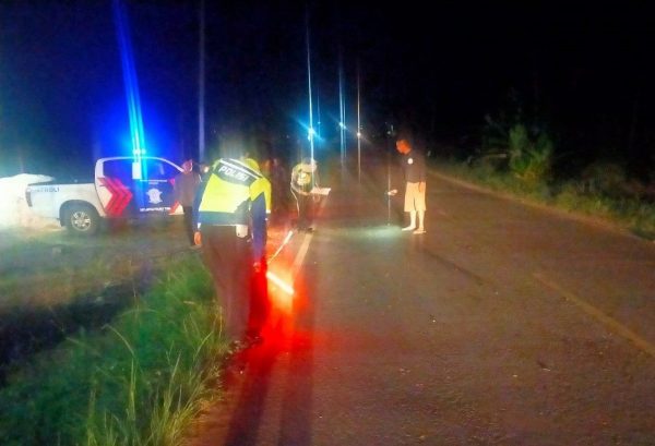 Dua Motor Adu Kambing di Jalinsum Gedung Aji Tiga Pengendara Tewas