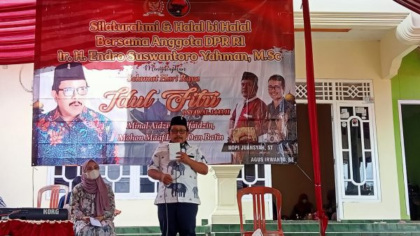 Endro Suswantoro Yahman Silaturahmi ke Tim Relawan