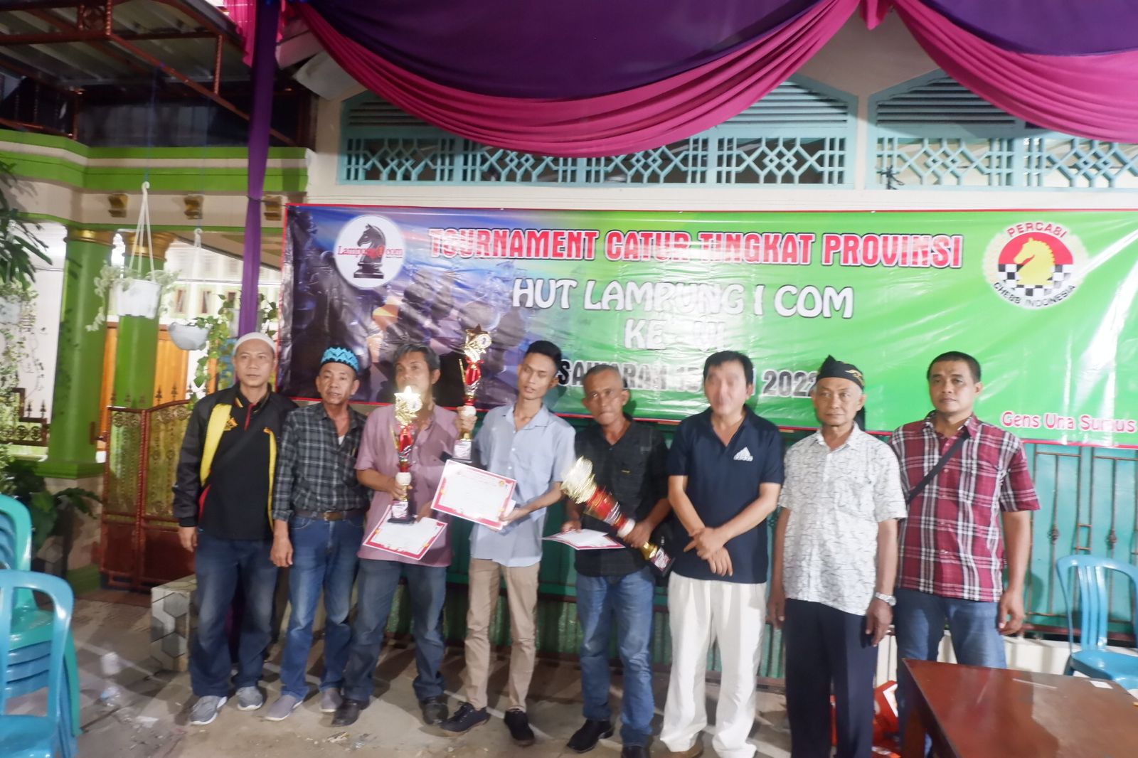 Ini Dia Para Juara Tournament Catur, Pada HUT Ke-6 Media Lampung1.com