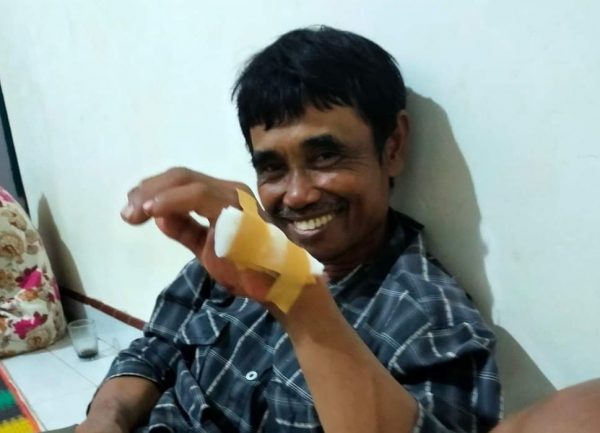 Buruh Tebang Tebu PT BSMI Pakuan Ratu Diserang Ular Sanca