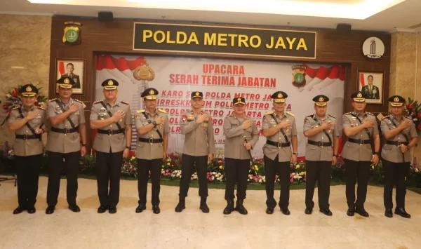 Kapolda Pimpin Sertijab Karo SDM dan Dirkrimum Serta Tiga Kapolres Metro