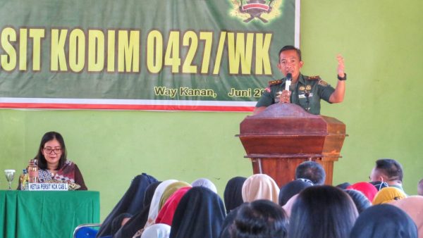 Keluarga Besar Kodim 0427 Way Kanan Gelar Halal Bihalal dan Jam Komandan